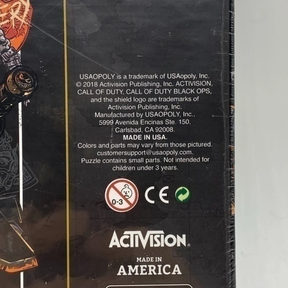 Call of Duty Black OPS Puzzle 550 Pieces NIB